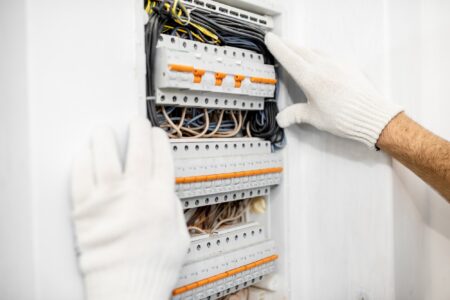 Installing or repairing electrical panel