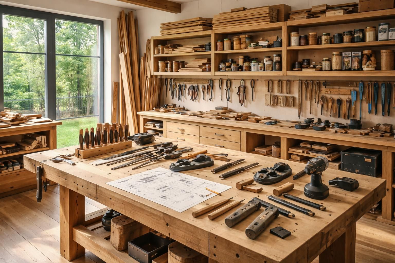 découvrez nos conseils pratiques pour aménager un atelier d'ébénisterie fonctionnel et inspirant, optimisé pour votre espace de création.