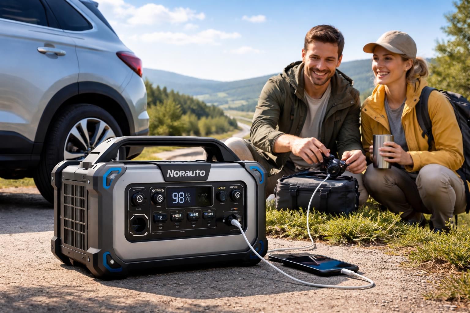 découvrez le groupe norauto et sa solution électrique portable, idéale pour recharger vos appareils lors de tous vos voyages en toute simplicité.