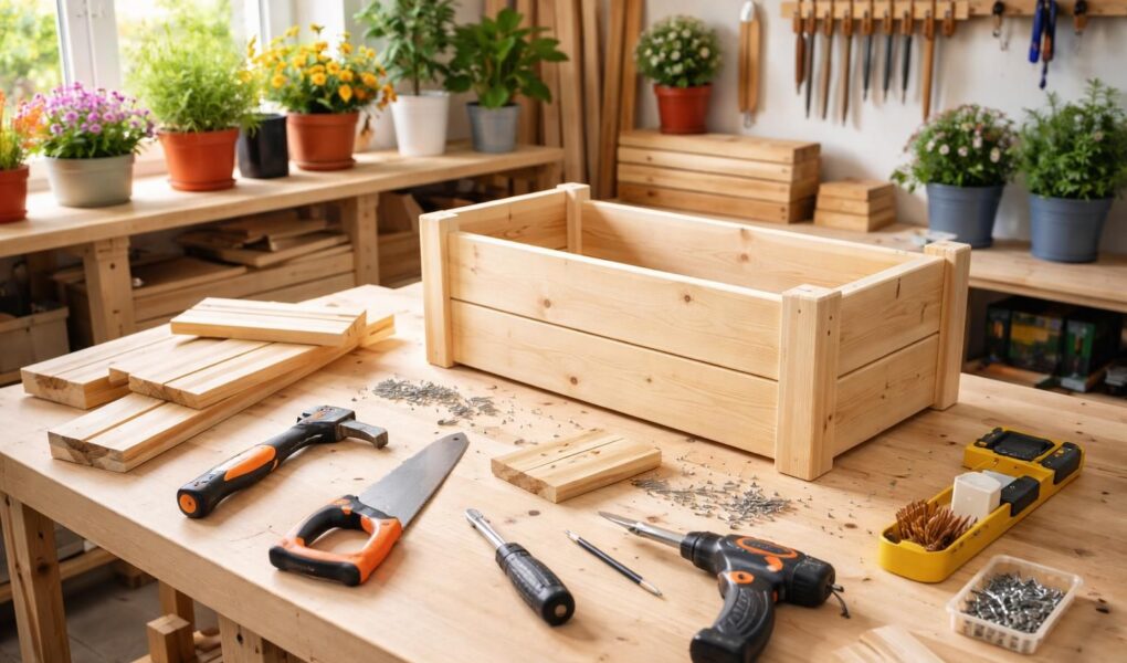 apprenez à fabriquer facilement vos propres bacs à fleurs en bois avec notre guide diy jardinage, pour créer des jardinières personnalisées et élégantes.