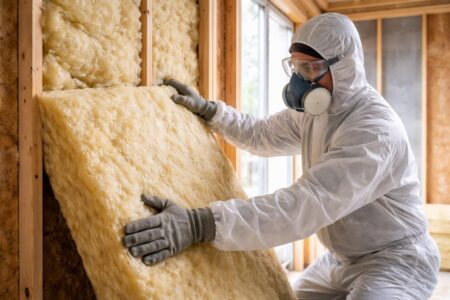 découvrez l'équipement indispensable pour une pose efficace de la laine de verre et protégez votre habitation contre le froid et le bruit.