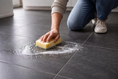 découvrez nos astuces efficaces pour enlever les taches sur un carrelage gris anthracite et retrouver un sol propre et éclatant. guide pratique de nettoyage de sol.