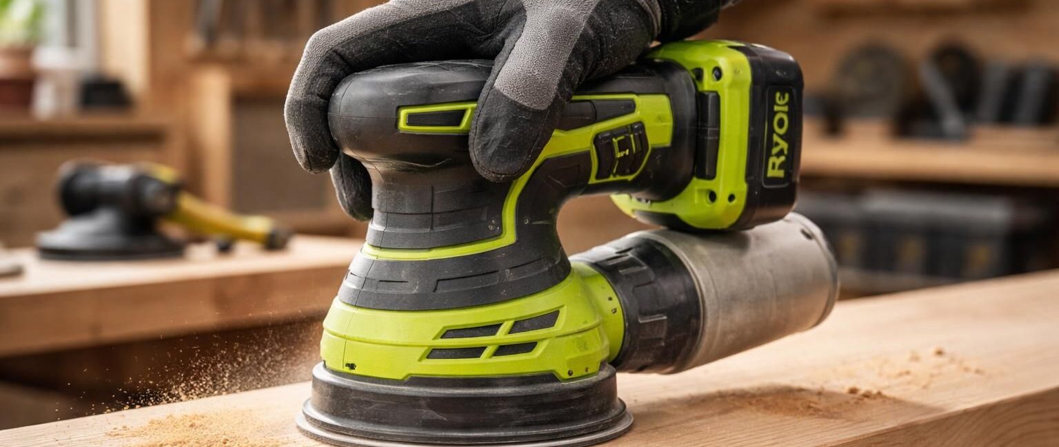 découvrez notre test complet de la ponceuse excentrique sans fil ryobi r18ros 18v, alliant performance, autonomie et maniabilité pour tous vos projets de ponçage.