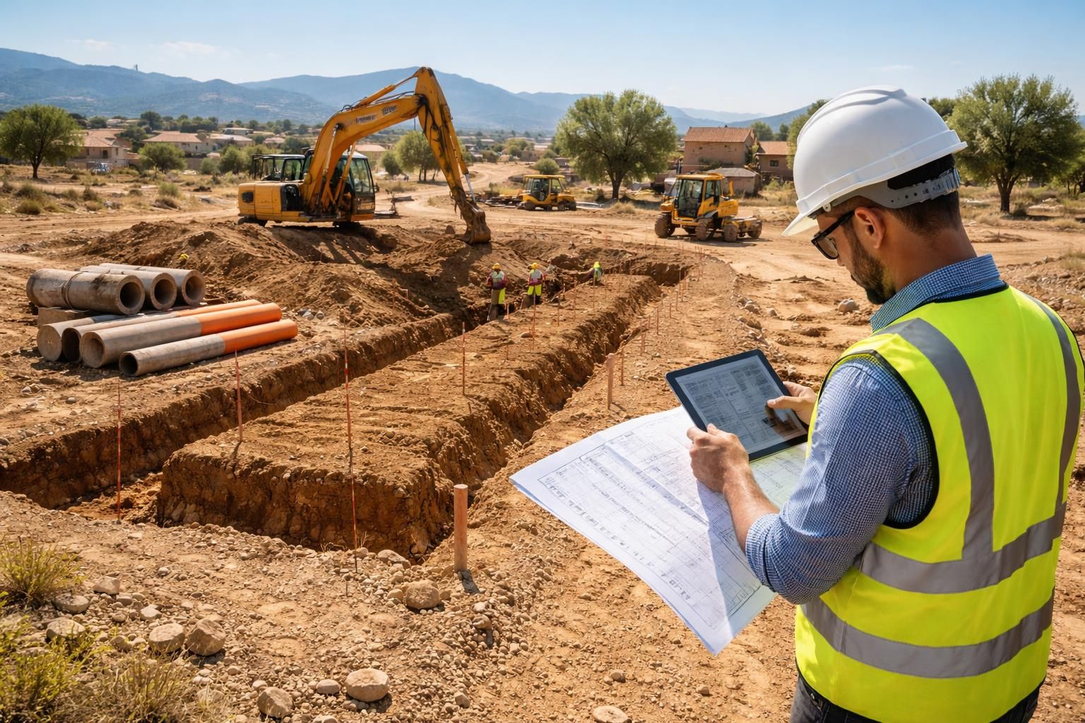 obtenez un devis précis pour les travaux de voirie et réseaux divers (vrd) en algérie afin d'aménager votre terrain dans les meilleures conditions.