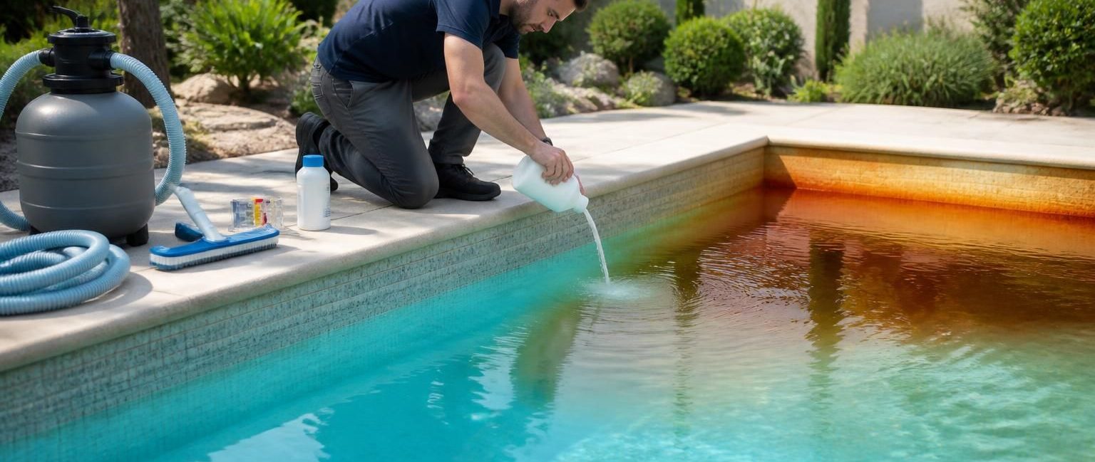 découvrez pourquoi l'eau ferrugineuse dans la piscine est un problème courant et apprenez des solutions simples et efficaces pour y remédier rapidement.