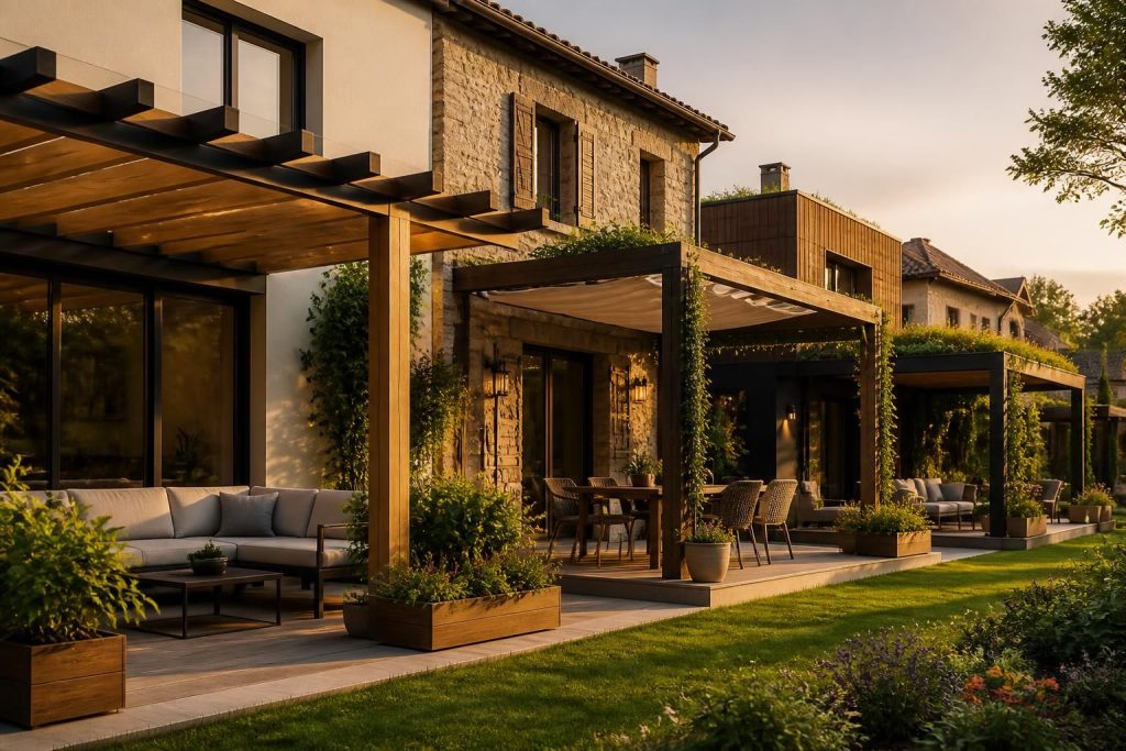 découvrez les styles de pergola bois adossée qui s'adaptent parfaitement à votre maison pour un extérieur charmant et convivial.