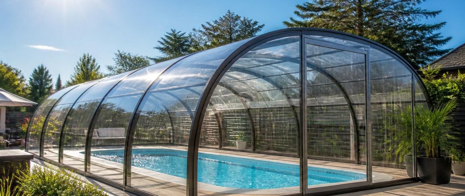 découvrez les avantages de fabriquer un abri piscine en polycarbonate anti-uv : protection efficace contre les rayons du soleil, durabilité, et confort pour votre baignade toute l'année.