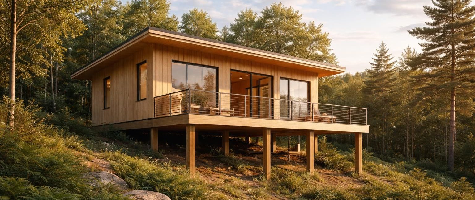 découvrez les avantages d'un chalet en bois sur pilotis sans permis de construire en 2026, une solution pratique et écologique pour votre habitat.